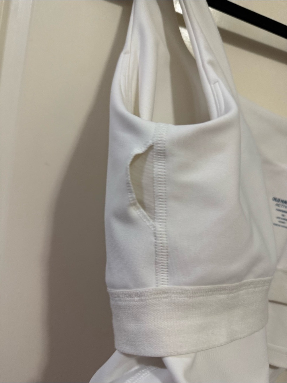 Old Navy White Active Powersoft Sports Bra Top - Picture 6 of 7